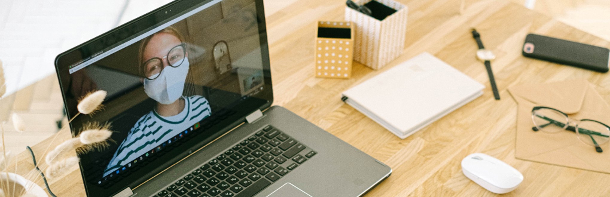 Candidate interviewing virtually via video conferencing